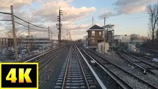 4K: LIRR M3 Front Window Jamaica to Babylon