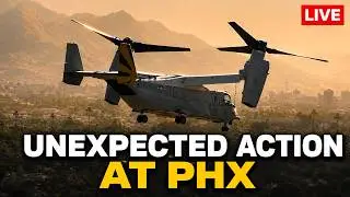 Unexpected Action at PHX! US Navy CMV-22B Osprey!