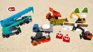 8 Types Working Cars Tomica｜Construction Vehicles Showcase & Satisfying Sounds 
