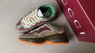 Gucci Rython Sneaker Brick Red Monogram Review From Supkicks