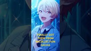 FINALLY GOT LIMITED CARDS FROM A RECOLLECTION GACHA.#プロセカ #プロジェクトセカイ