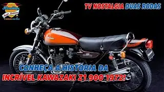 Kawasaki Z1 900 🏍️💥 A Lendária Máquina de 1972! | #TVNostalgiaDuasRodas