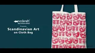 Scandinavian Art on Cloth Bag | BY PENKRAFT