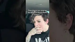 Singers react to hearing their song on the BIGGEST radio station&hellip;🔥🥺 #emo #rockmusic #radio #singer