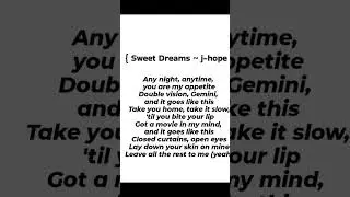 Sweet dreams #shortvideo #englishsongs #englyrics #shorts #bts #youtubeshorts #musicvideo #fyp #song
