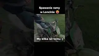 Wybuch loncina podczas spawania #crash #cross #quad #pitbike #4t