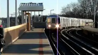 SIR St. George Terminal Train Pulls into Clifton (With Flashing Headlights)
