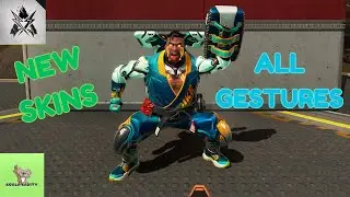 New Legendary Skin for Gibraltar (Striking Distance), All Gestures. [Apex Legends - VOD - Apr.25]