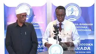 Guddoomiyaha Guddiga Doorashooyinka ayaa ku dhawaaqay Natiijada doorashadii Golaha Deegaanka.