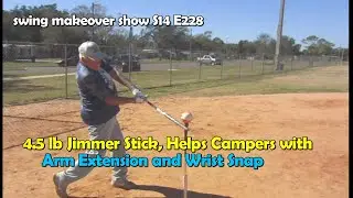 4.5 lb. Jimmer Stick, Helps Campers with Arm Extension & Wrist Snap E228