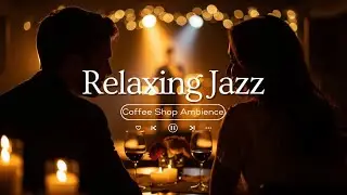 4K Spring Coffee Shop Ambience with Smooth Jazz Music 🌸 Relaxing Morning Jazz Music for Work, Study