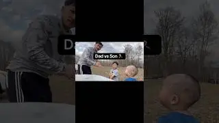 Dad Versus 5 Year Old Son 🏃&zwj;♂️ #racing #run #dadandson #fypシ