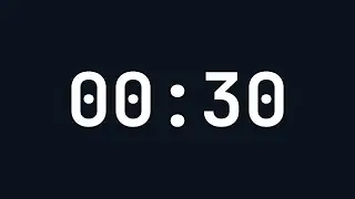 30 Seconds Countdown Timer | Gentle Alarm & Visual Effect | Short Practical Timer for Reminders