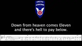11th Airborne Division March with Lyrics