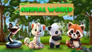 Amazing Farm Animals Sound: Tiger, Goose, Eagle, Wolf, Elephant, Squirrel, Snakes - Lovely Animals
