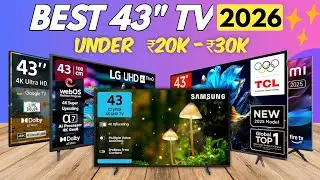 Лучшие 4K 43-дюймовые телевизоры 2026 года | Лучшие 43-дюймовые 4K Smart TV | До 30 000 рупий
