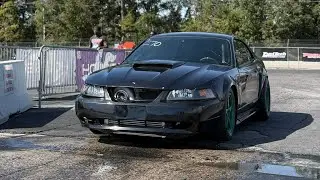 LS swapped my first American car. (New Edge Mustang) #Notimeracing #lsswap #mustang 