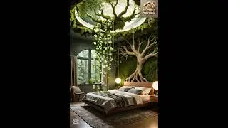 Enchanting Forest Bedroom | Nature-Inspired Dream Space #shortsvideo #home #foryou #loveyourspace