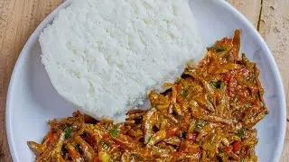 African Village Life. #cooking Silver Cyprinid/Omena/Dagaa. #africa #village 