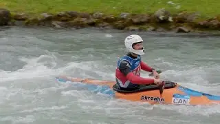 Trevor Boyd, Canada - Kayak Cross Time Trial /  2025 ICF Canoe Slalom World Cup Pau France