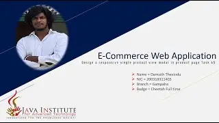 🔴Design a responsive single product view modal   | Java Institute | Web Programming 1 | Task 45
