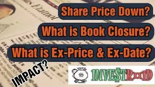 What is Book Closure, Ex-Price & Ex-Date? Explained with examples [Urdu/Hindi]