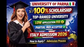 University of Parma Italy Admissions 2026 | Master & Bachelor | How to Apply | No IELTS