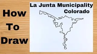 Drawing La Junta Municipality Map - United States