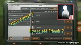 How to add Friends & New Event - LifeAfter