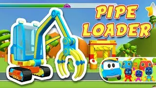 Leo the Truck & Pipe Loader - Game Play - Skid Game TV