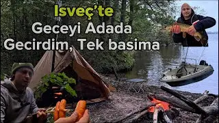 İsveç’te Bir Adada Tek Başıma Kamp Yaptım!#doğa #nature #turkey #kamp #isveç #food #survival #yemek