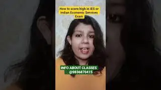 Как получить высокий балл на экзамене IES (Indian Economic Services Exam) | Стратегия и советы #I...