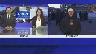 Anti-ICE protest begins in Portland