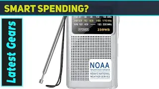 Greadio NOAA Weather Radio Best Portable AM/FM Transistor with Stereo Sound