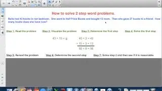 2 Step Word Problem Introduction
