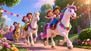 Learning Hearts Parade Day | Fun Shapes and Colors Parade Song for Kids | Nursery Rhymes in English