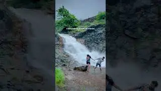 Stay next to a waterfall near Pune-Mumbai☔️ #nearpune #travel #resort #waterfalls #maharashtra