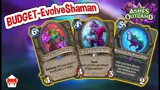 Budget Evolve Shaman GREAT WITH MAD SUMMONER!!! |Ashes of Outlands | Hearthstone |