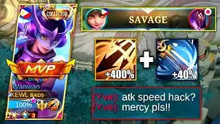 WANWAN INSPIRE NEW META! | INSANE ATTACK SPEED | MLBB