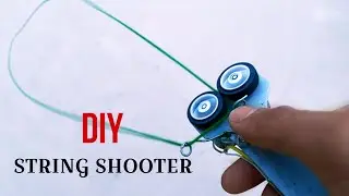 How to make string shooter at home | DIY String shooter | diy web shooter