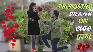 Proposing Girl Prank | Instant Date With Cute Girl | Prank   On Cute Girl | Flirty Prank | Bheja Fry