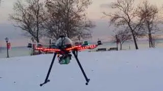 HMF S550 hexacopter testing amazon sourced LED's