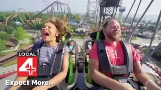 April Morton braves Cedar Point's 'Siren's Curse' ahead of public debut