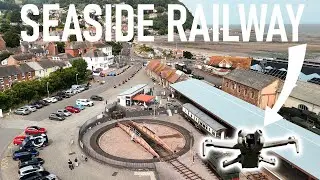 West Somerset Railway - Minehead Station, Somerset - UK | DJI Mini4 Pro Drone Footage