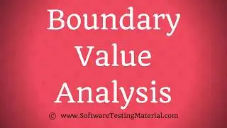 Boundary Value Analysis In Software Testing - Test Design Technique