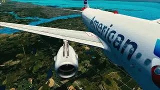 FSX MOVIE AA A319 from KSRQ32 to KJFK13L