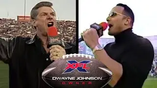 When The Rock & Vince McMahon Opened The Original XFL In 2001...To Dwayne Johnson Buying It In 2020