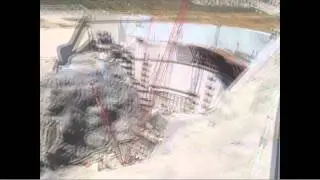 Time-lapse view of the Big Tujunga Dam retrofitting project