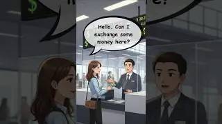 ✈️ Currency Exchange at the Airport &ndash; Simple English Dialogue | Learn English for Travel