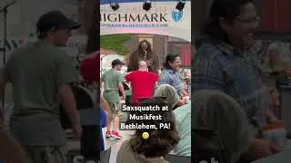 The largest free music festival in America, Musikfest in Bethlehem, PA. #saxsquatch #musikfest